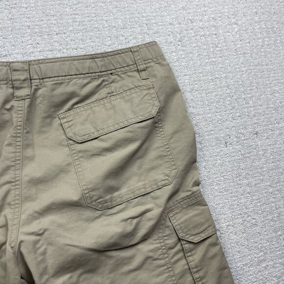 BC Clothing Expedition Shorts Mens 36 Beige Cargo Stretch Outdoor Fishing Belted - Picture 12 of 13